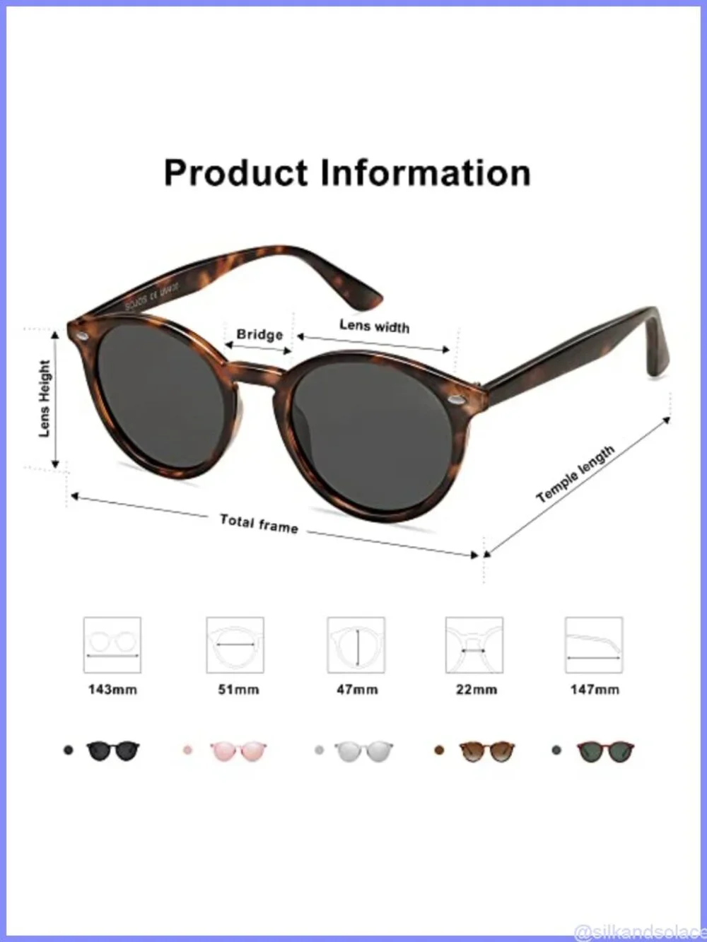Retro Round Polarized Sunglasses UV400 TAC Lens Full-Frame Classic Vintage
